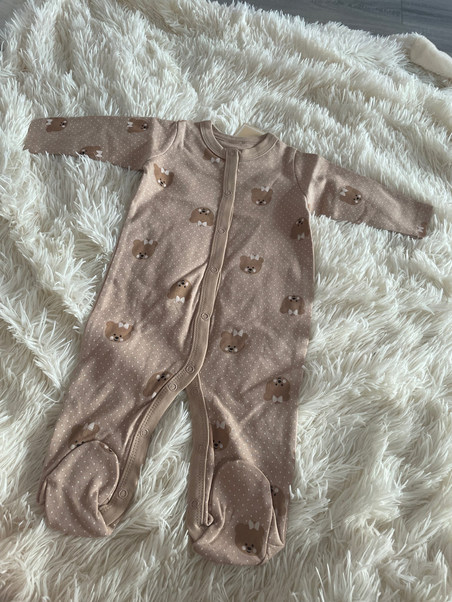 Фотография покупателя товара Комбинезон детский, цвет кофейный, рост 68 см - Фото 1