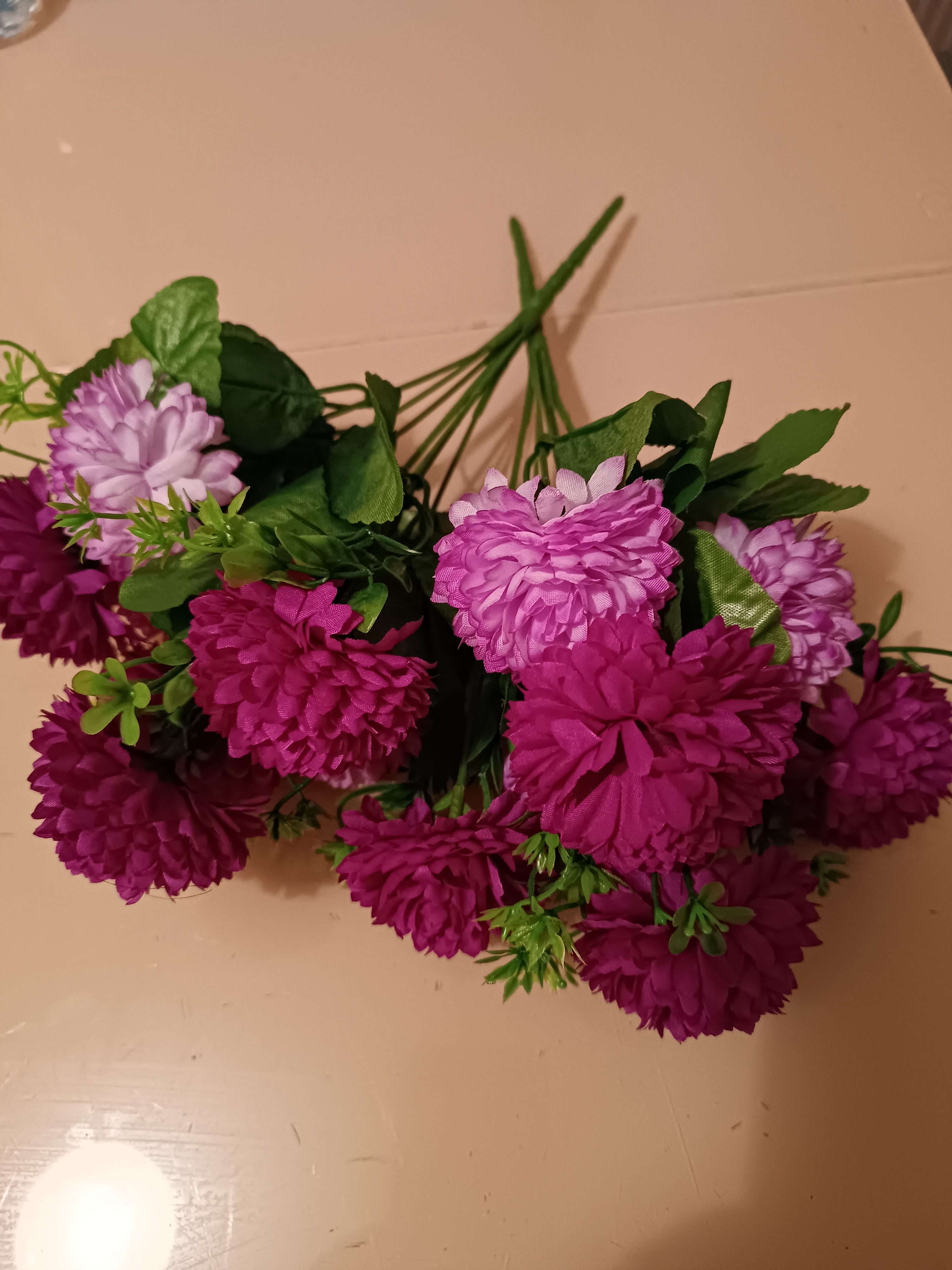 Фотография покупателя товара Букет искусственный «Георгина Элизабет», 5×26 см, МИКС - Фото 4