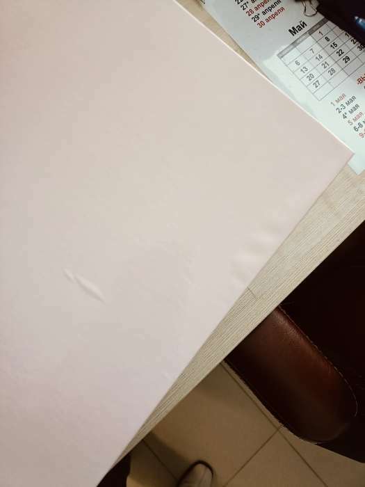 Фотография покупателя товара Пaпкa-регистратор А4 75мм Calligrata ламинированная, бледно розовый - Фото 2