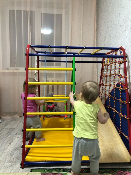 Фотография покупателя товара Детский спортивный комплекс Вертикаль «Весёлый малыш» MAXI, 1310 × 1070 × 1170 мм