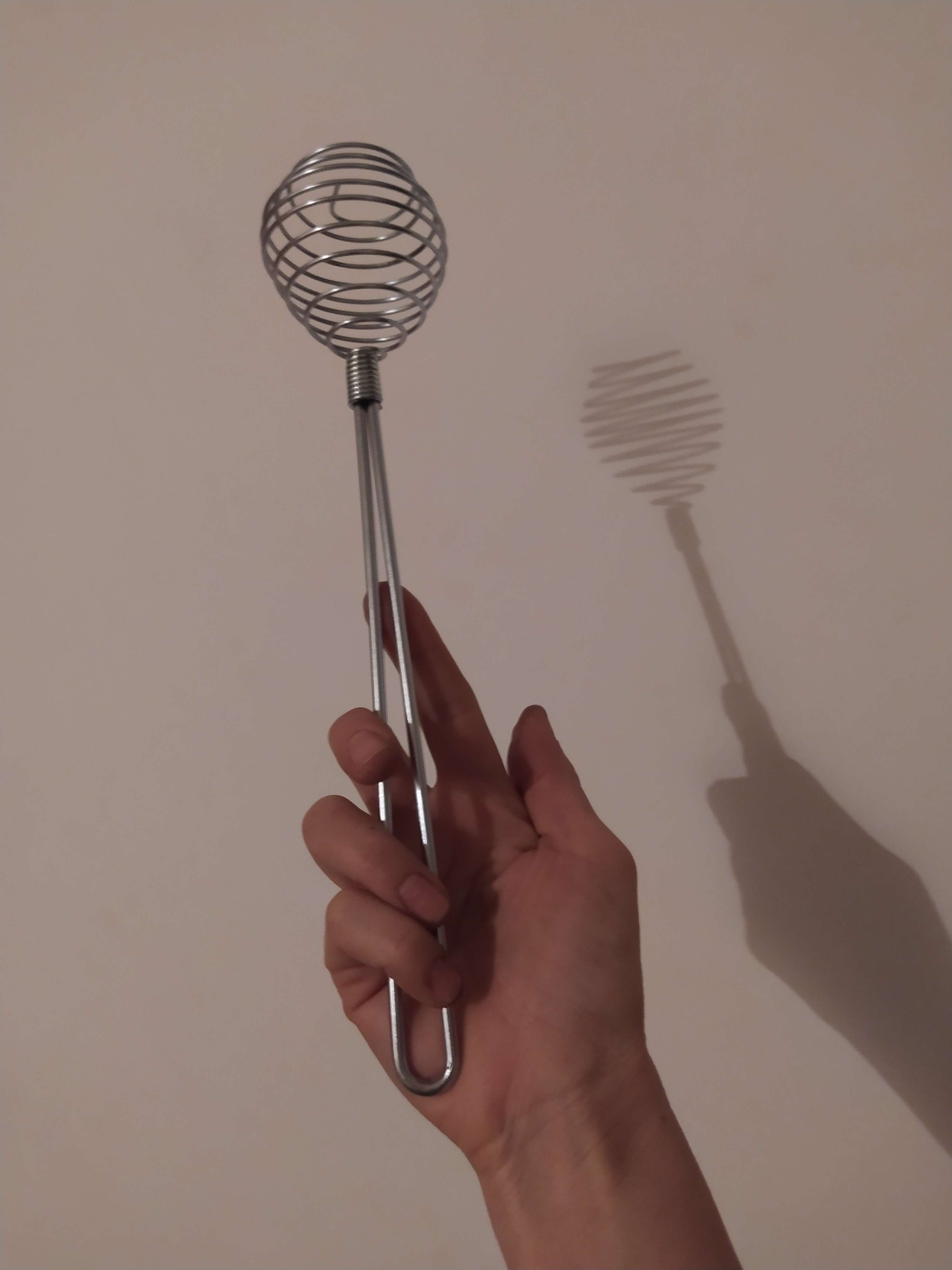 Фотография покупателя товара Венчик для взбивания с металлической ручкой «Шар», 30 см