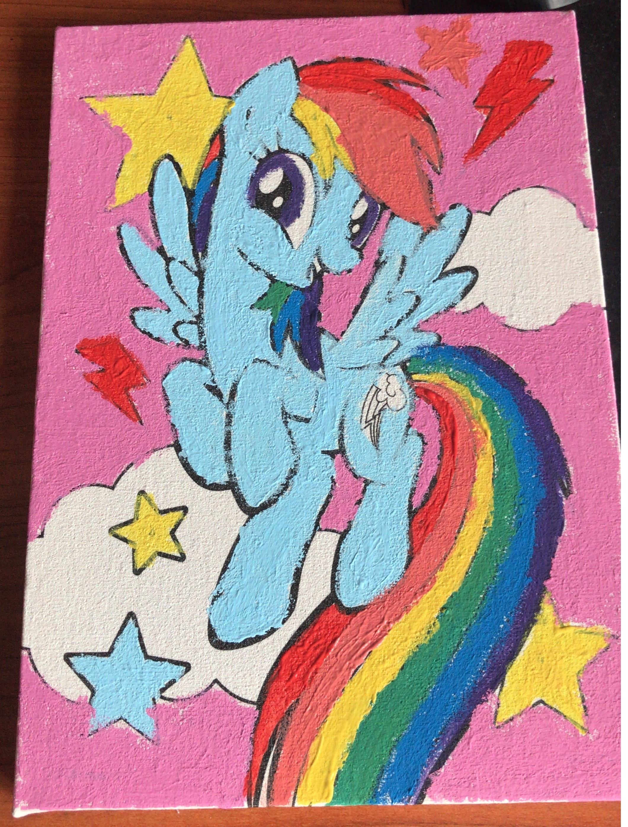 Фотография покупателя товара Картина по номерам для детей "Радуга" 21х15 см, My Little Pony - Фото 2