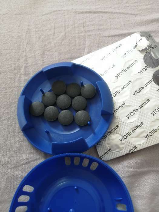 Фотография покупателя товара Уголь активированный, абсорбирующий, 50 таблеток по 500 мг