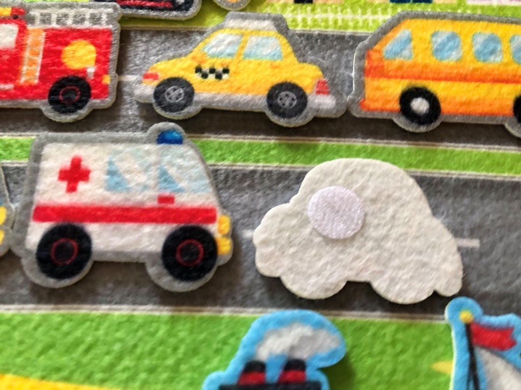 Фотография покупателя товара Набор из фетра на липучках «Транспорт» - Фото 3