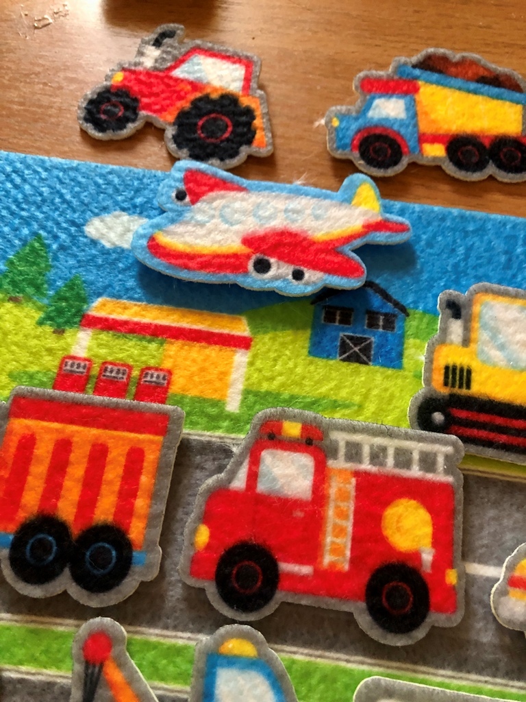 Фотография покупателя товара Набор из фетра на липучках «Транспорт» - Фото 4