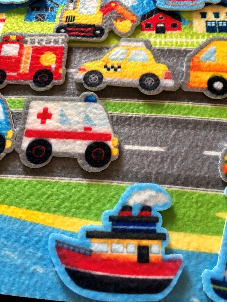 Фотография покупателя товара Набор из фетра на липучках «Транспорт» - Фото 5