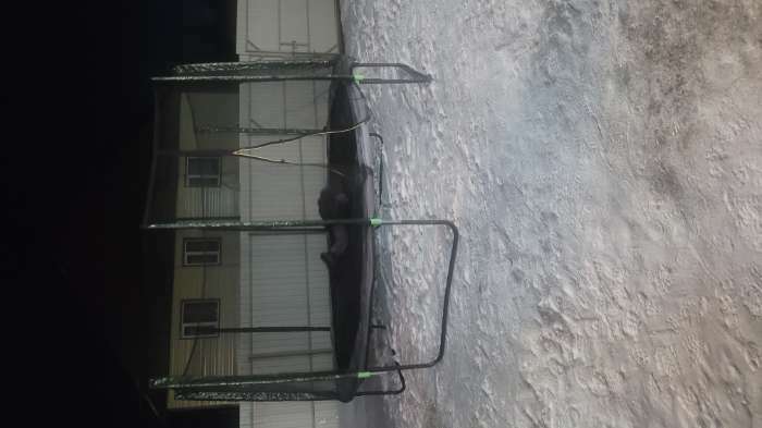 Фотография покупателя товара Батут ONLITOP, d=366 см, высота сетки 173 см, с лестницей, цвет серый/салатовый - Фото 7