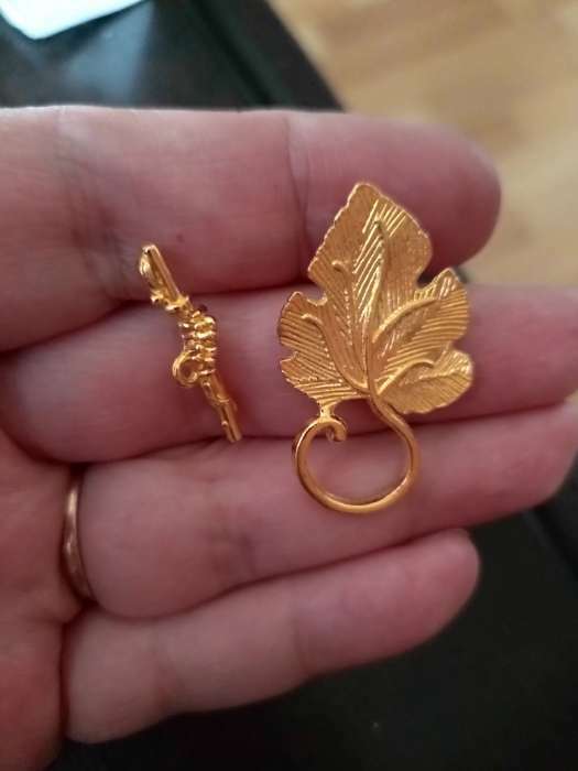 Фотография покупателя товара Замок-тогл «Виноград», 36×23 мм, цвет тибетское серебро (набор 2 шт.) - Фото 1