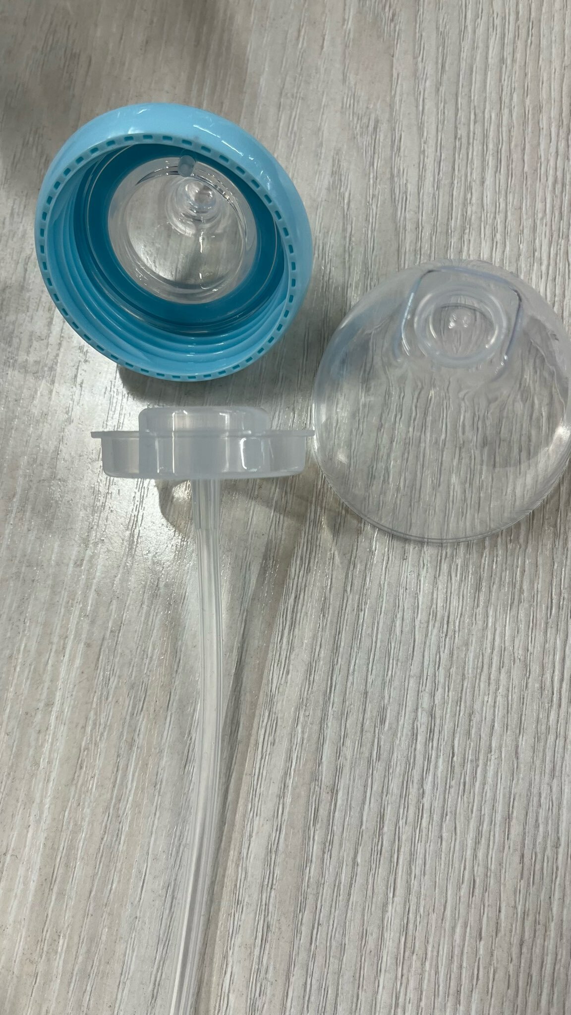 Фотография покупателя товара Бутылочка для кормления, ШГ Ø50мм,180 мл, +0мес., цвет голубой - Фото 2