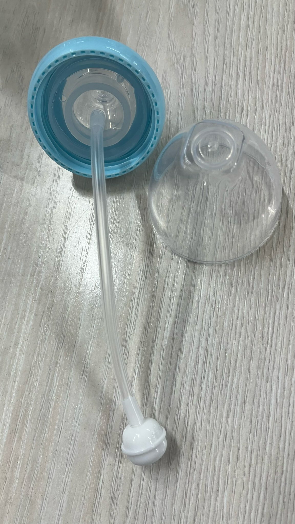 Фотография покупателя товара Бутылочка для кормления, ШГ Ø50мм,180 мл, +0мес., цвет голубой - Фото 1