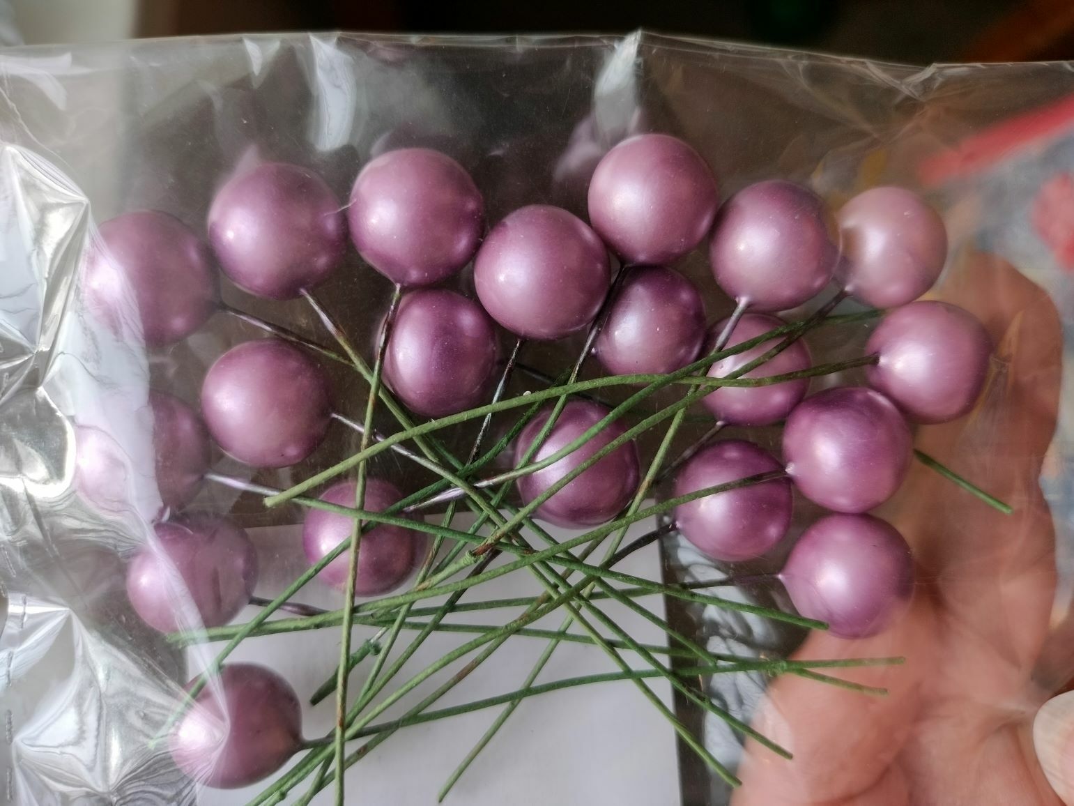 Фотография покупателя товара Тычинки для цветов "Шарик перламутр телесный" d=1,2 см 6х1,2х1,2 см - Фото 3