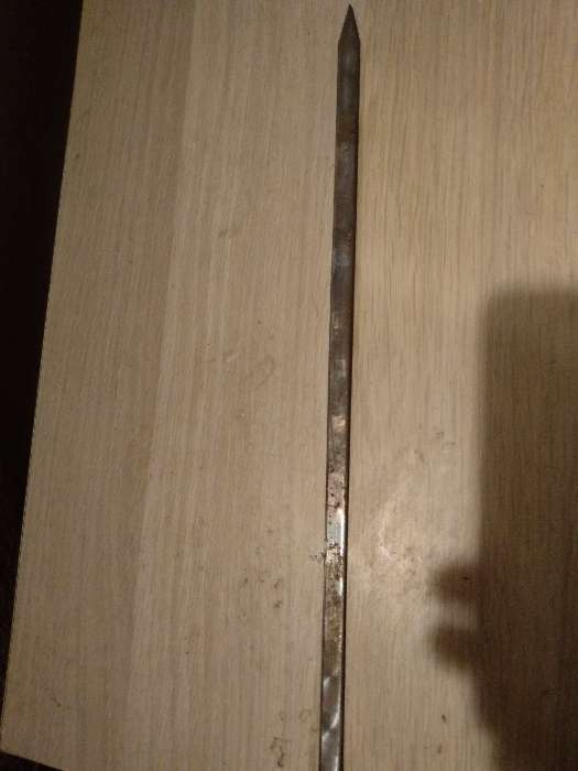 Фотография покупателя товара Шампур с ручкой-кольцом, рабочая длина - 40 см, ширина - 10 мм, толщина - 3 мм с узором - Фото 6