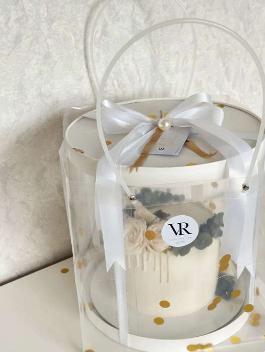 Фотография покупателя товара Пакет подарочный с квадратным дном, прозрачный, 31×30×31 см - Фото 16