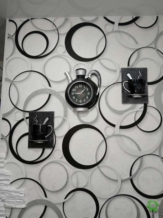 Фотография покупателя товара Часы настенные интерьерные для кухни "Сангино", бесшумные, 26.5 х 24 см, d-13 см, белые, АА - Фото 1