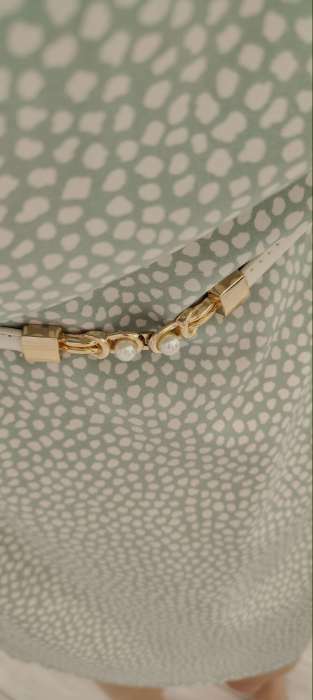 Фотография покупателя товара Ремень женский, ширина 1 см, пряжка металл, цвет белый - Фото 3