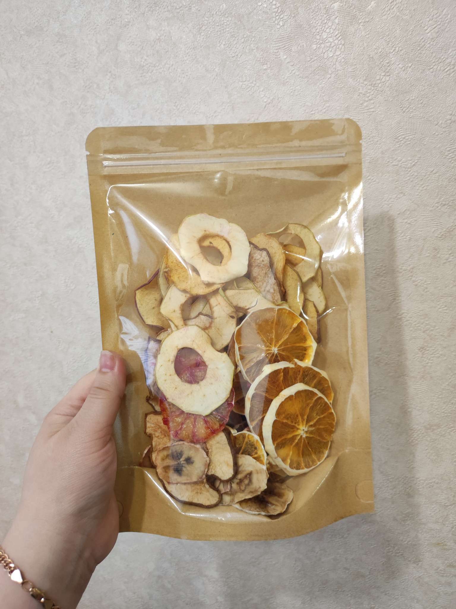 Фотография покупателя товара Пакет Zip-lock Крафт с прозрачной стенкой 12×20 + 4 см - Фото 6