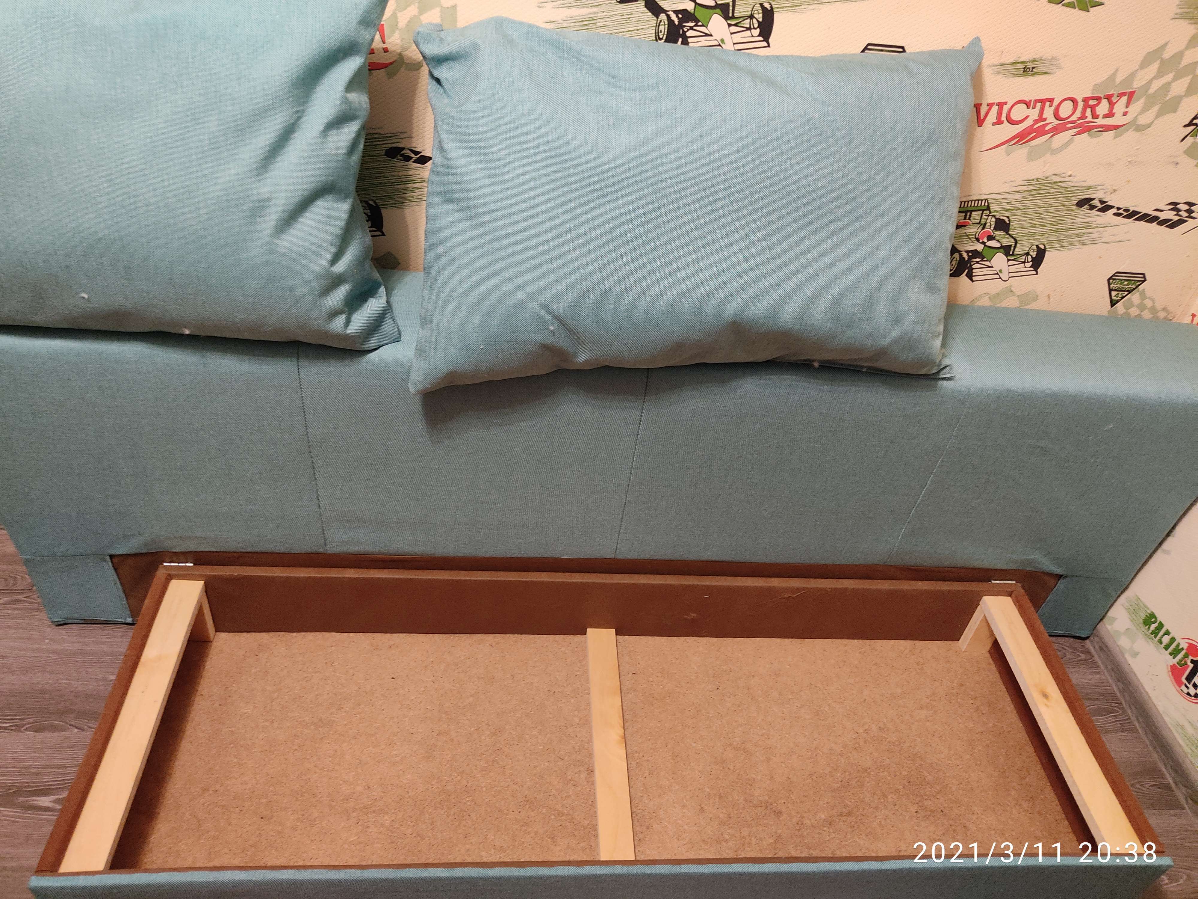 Фотография покупателя товара Диван-кровать NEXT, обивка рогожка AZURE - Фото 20