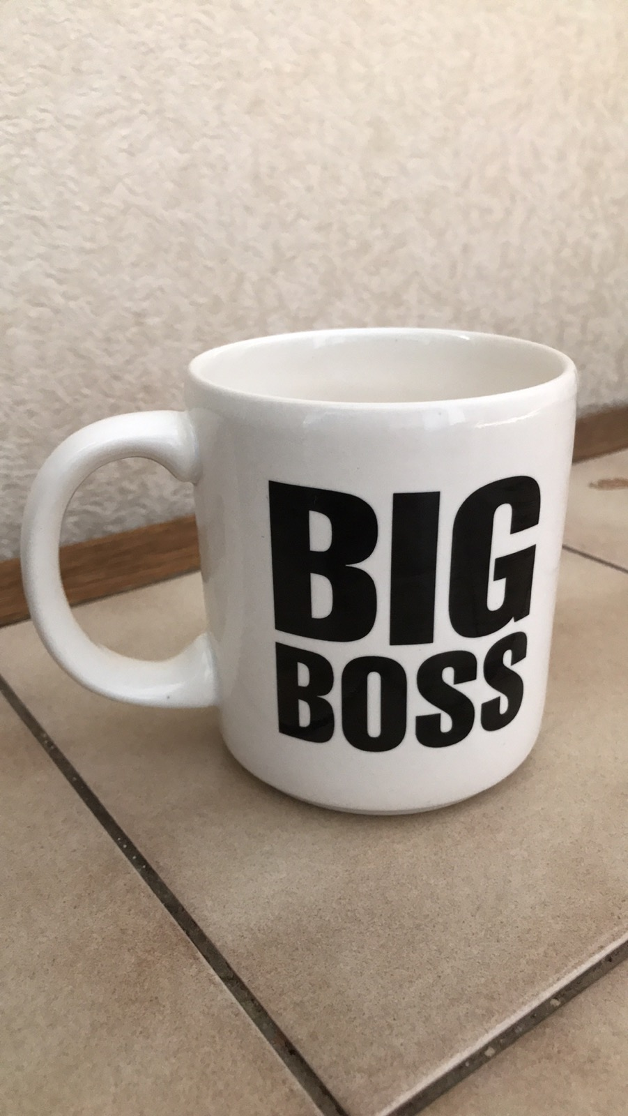 Фотография покупателя товара Кружка "Big Boss", белая, керамика, 0.35 л - Фото 1