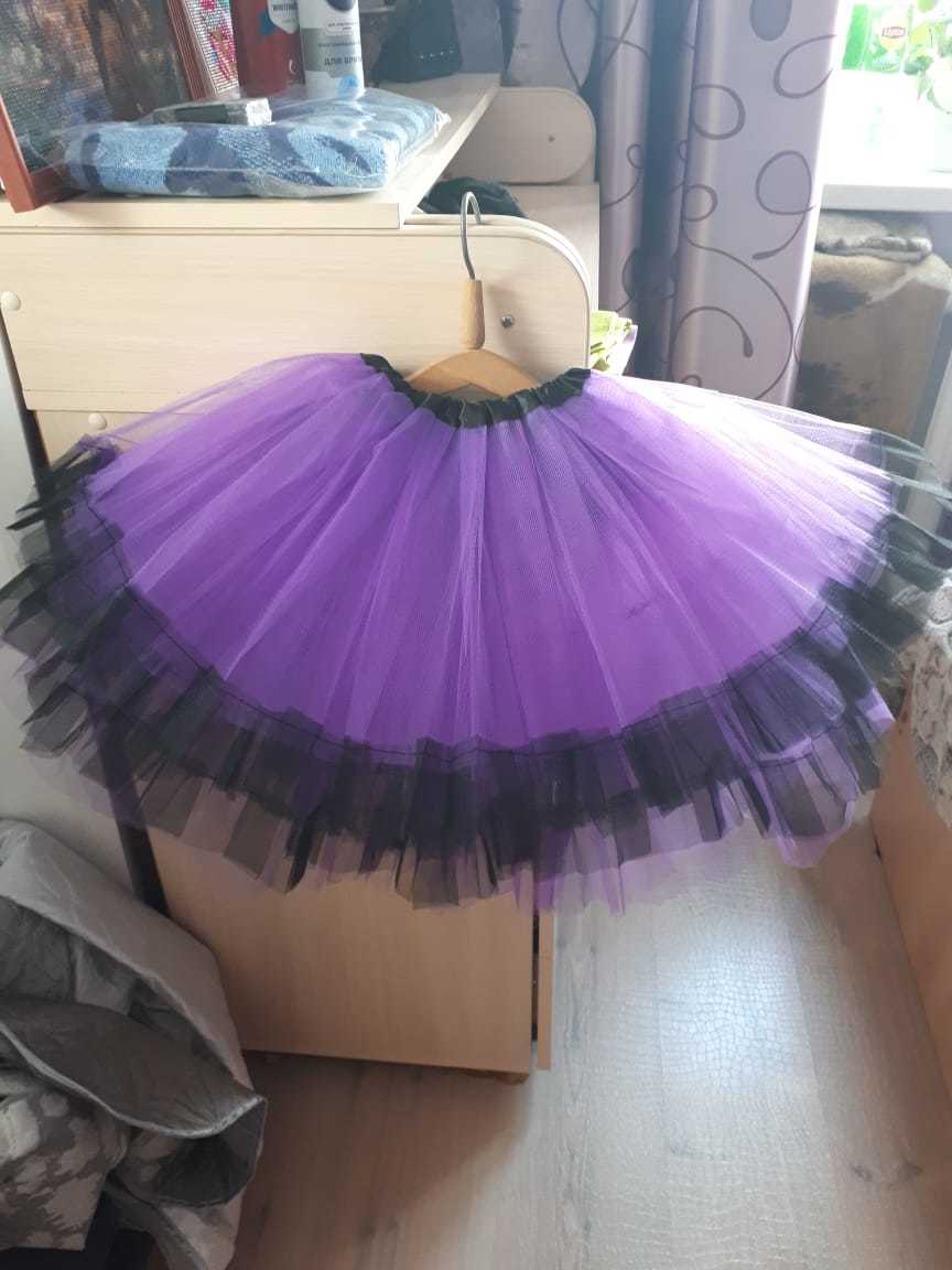 Фотография покупателя товара Карнавальная юбка «Кокетка», 2-х слойная, 4-6 лет, цвет фиолетовый - Фото 2