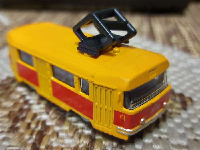 Фотография покупателя товара Трамвай металлический «Город», инерционный
