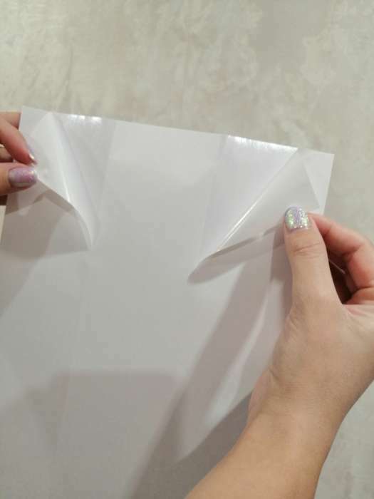 Фотография покупателя товара Бумага самоклеящаяся А4 LOMOND, белая, неделённая, 50 листов (2100005) - Фото 1