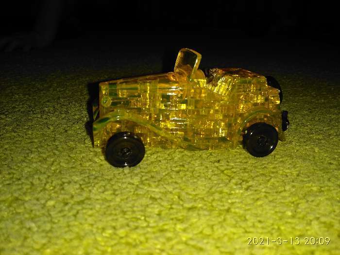 Фотография покупателя товара 3D пазл «Ретро-автомобиль», кристаллический, 54 детали, цвета МИКС - Фото 2