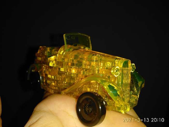 Фотография покупателя товара 3D пазл «Ретро-автомобиль», кристаллический, 54 детали, цвета МИКС - Фото 1