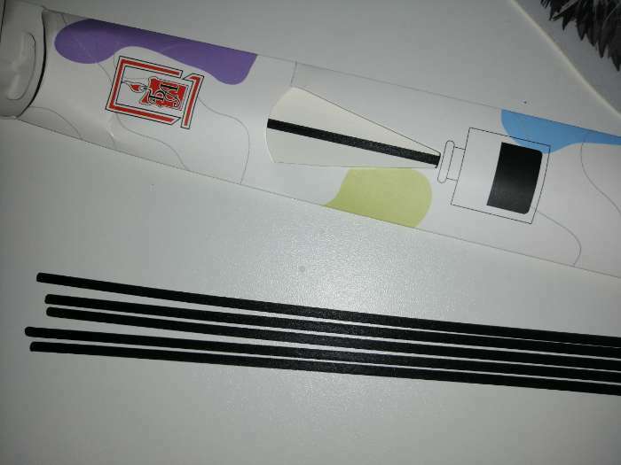 Фотография покупателя товара Набор фибровых палочек для ароматического диффузора, 25х0,3 см, 10 штук, черный