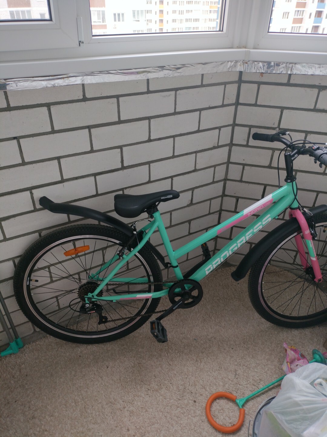 Фотография покупателя товара Велосипед 26" PROGRESS Ingrid Low RUS, цвет фисташковый, р. 17" - Фото 2