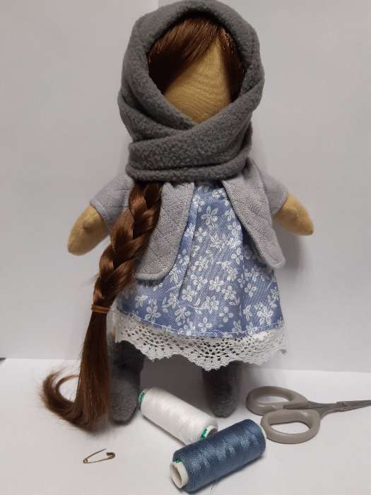 Фотография покупателя товара Интерьерная кукла «Маня», набор для шитья, 18.9 × 22.5 × 2.5 см - Фото 9