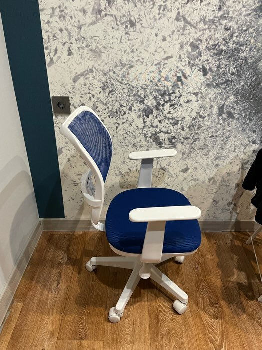 Фотография покупателя товара Кресло «Бюрократ» CH-797AXSN, с подлокотниками, на колёсиках, сетка, цвет чёрный 26 - 28 - Фото 1