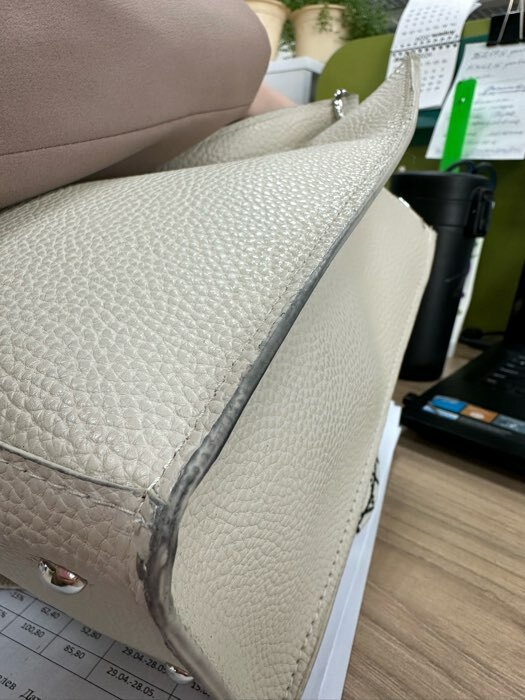 Фотография покупателя товара Сумка женская TEXTURA, тоут, средний размер, цвет бежевый - Фото 6