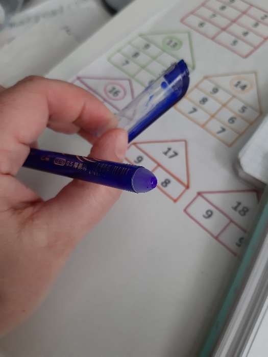 Фотография покупателя товара Набор ручка гелевая со стираемыми чернилами, пишущий узел 0.5 мм, чернила синие+9 синих стержней - Фото 77