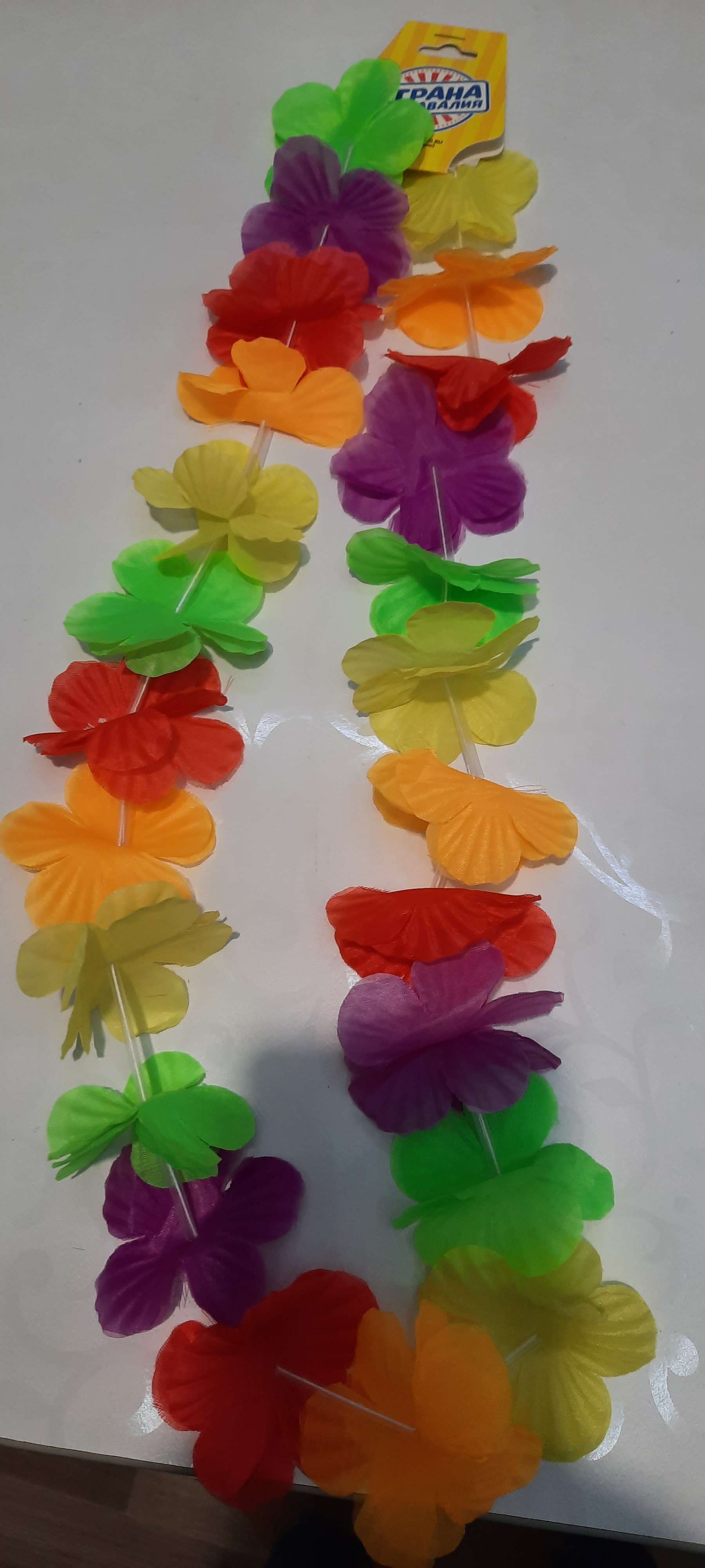 Фотография покупателя товара Ожерелье гавайское «Двойной цветок» - Фото 1