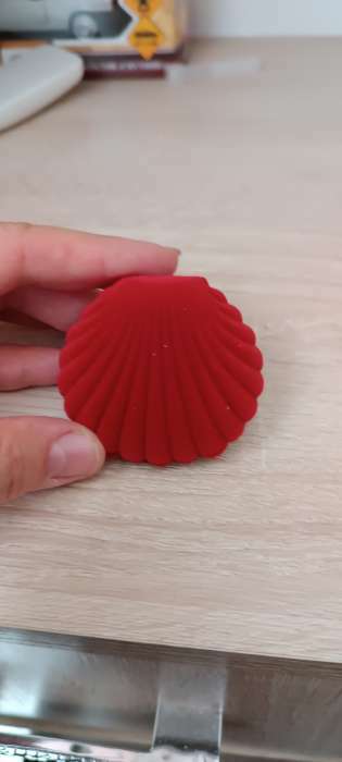 Фотография покупателя товара Футляр под серьги, кулон «Ракушка», 6×5.5 см, бархатный, розовый - Фото 6