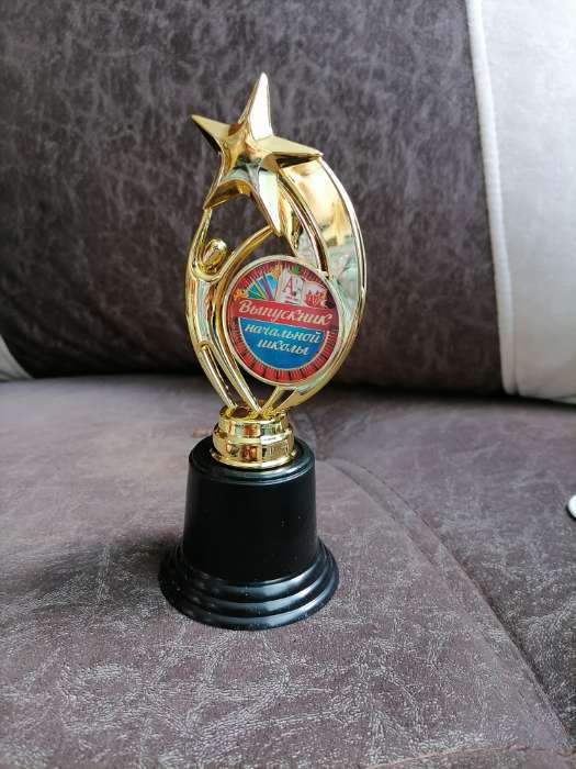 Фотография покупателя товара Кубок, наградная фигура на Выпускной «Выпускник начальной школы», высота 18.3 см - Фото 1