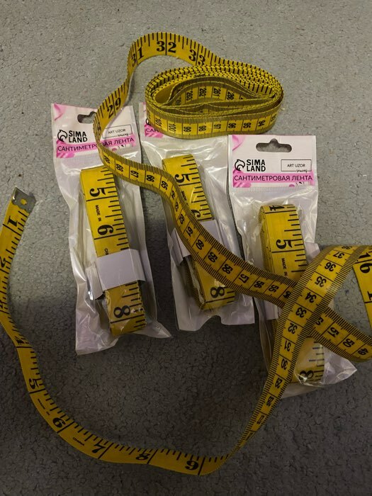 Фотография покупателя товара Сантиметровая лента портновская, 300 см (см/дюймы), цвет жёлтый - Фото 1