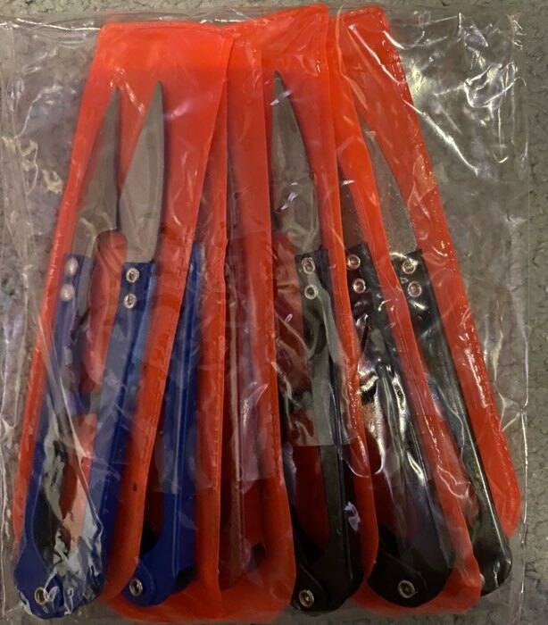 Фотография покупателя товара Ножницы для обрезки ниток, 10,5 см, цвет МИКС - Фото 2