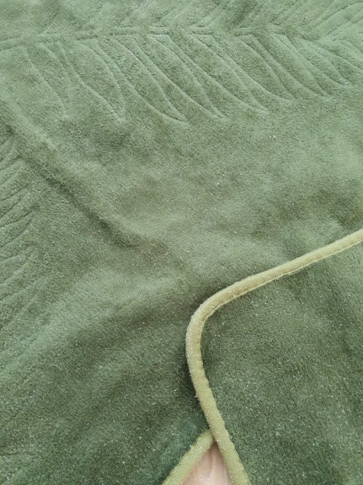 Фотография покупателя товара Набор ковриков для ванной и туалета Доляна «Тропики», 2 шт, 40×50 см, 50×80 см, цвет зелёный - Фото 4