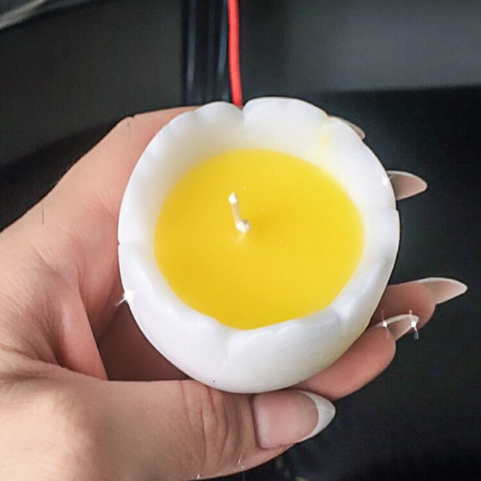 Фотография покупателя товара Декоративная свеча "Яйцо с желтком" - Фото 6