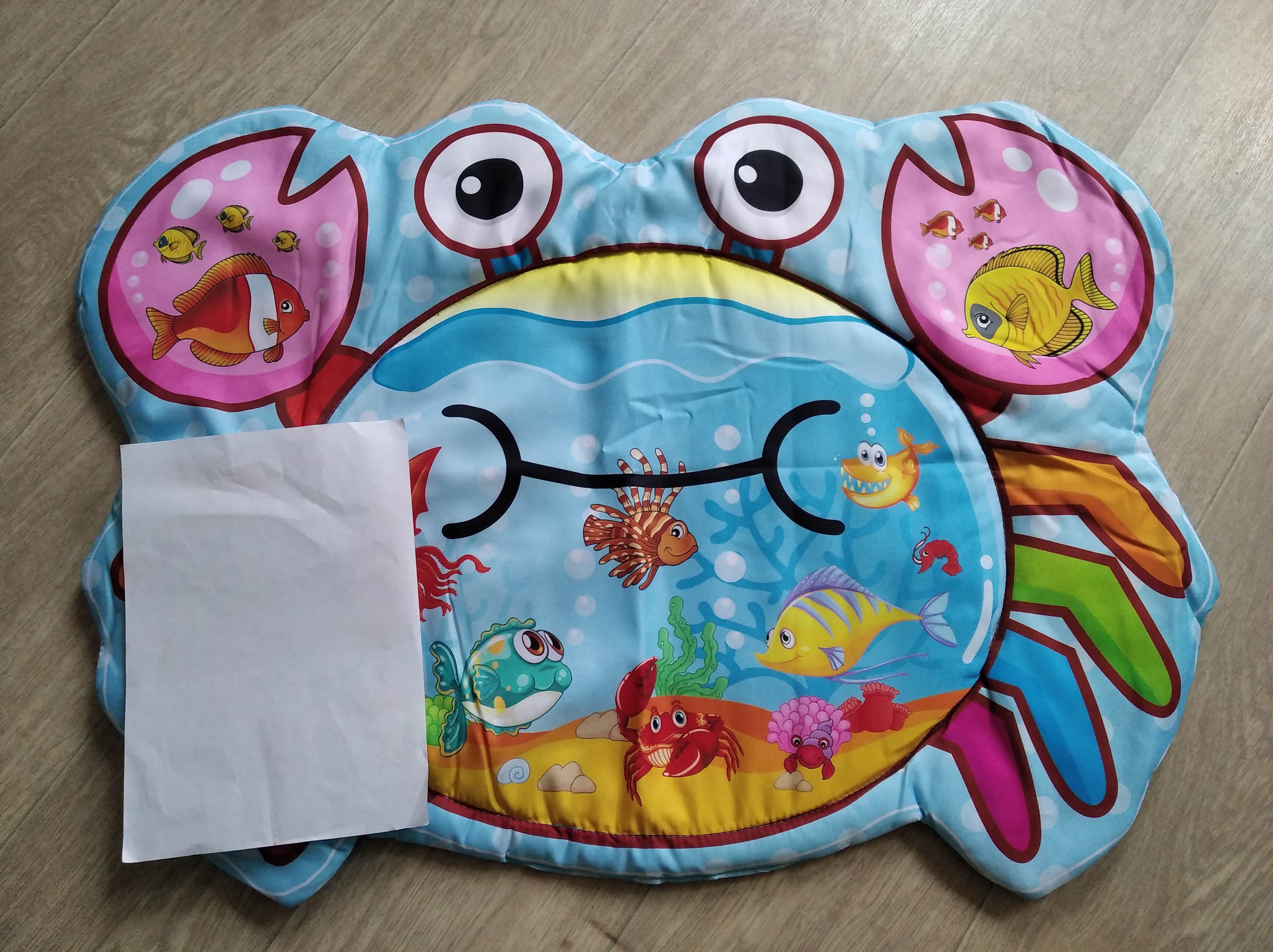 Фотография покупателя товара Развивающий коврик детский «Морские приключения», 2 игрушки - Фото 1