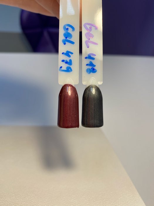 Фотография покупателя товара Гель-лак для ногтей, 5284-418, трёхфазный, LED/UV, 10мл, цвет графитовый перламутр