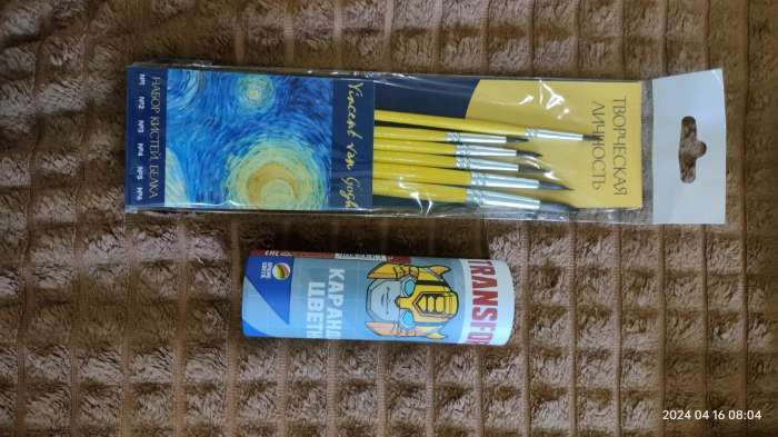 Фотография покупателя товара Цветные карандаши в тубусе, 12 цветов, трехгранные, Трансформеры - Фото 2