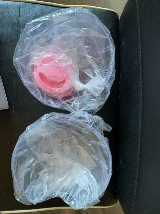 Фотография покупателя товара Шар для грызунов с подсветкой, 14 см, розовый - Фото 3