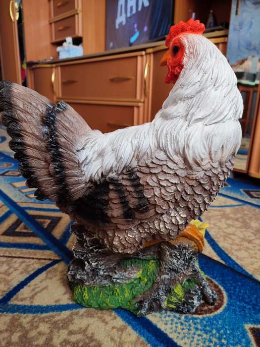 Фотография покупателя товара Садовая фигура "Курица с цыплятами" большая 30х17х42см - Фото 7