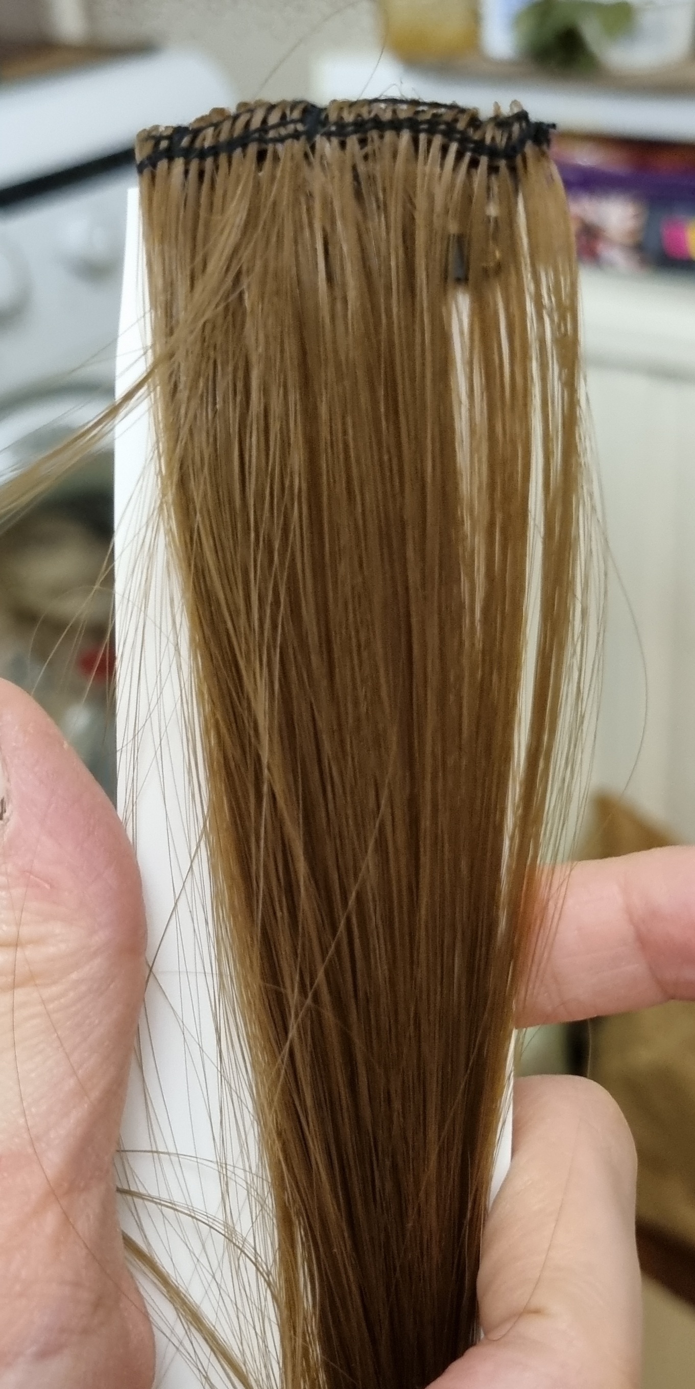 Фотография покупателя товара Локон накладной, прямой волос, на заколке, 50 см, 5 гр, цвет свело русый - Фото 5