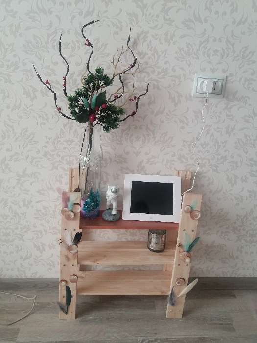 Фотография покупателя товара Этажерка деревянная "ИТА-1", 50×16,5×54см