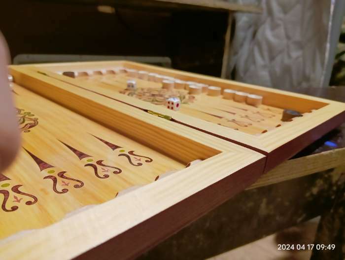 Фотография покупателя товара Нарды деревянные с шашками "Гладиатор", настольная игра, 40 х 40 см - Фото 1