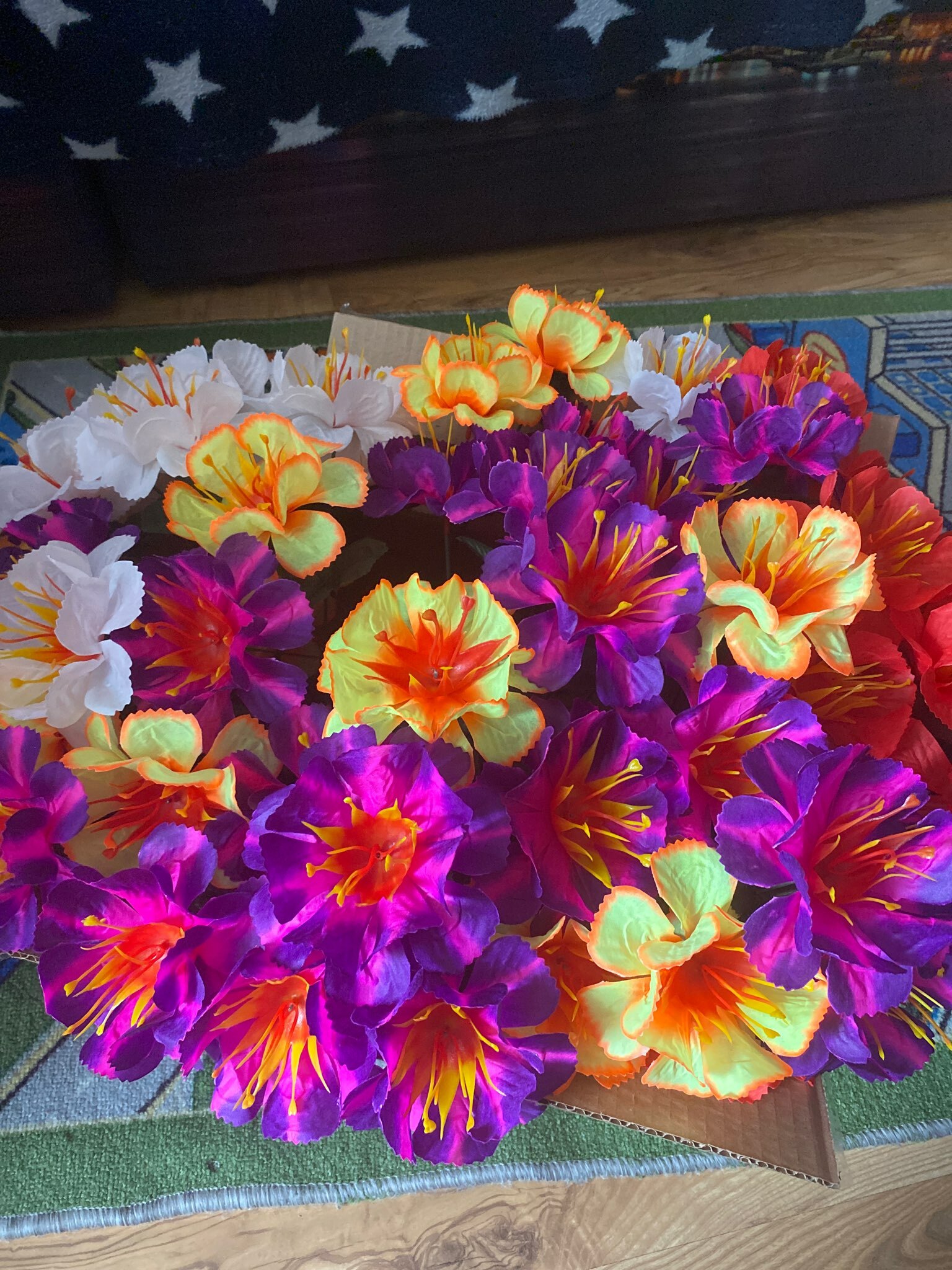 Фотография покупателя товара Цветы искусственные "Бегония криспа" d-11 см 27 см, сиреневый - Фото 2