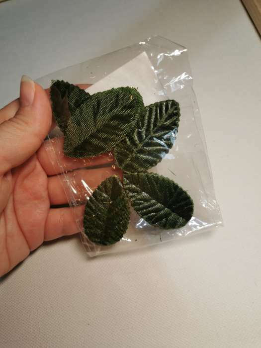 Фотография покупателя товара Декор для творчества "Листочек" набор 100 шт зелёный 4,5 см - Фото 1